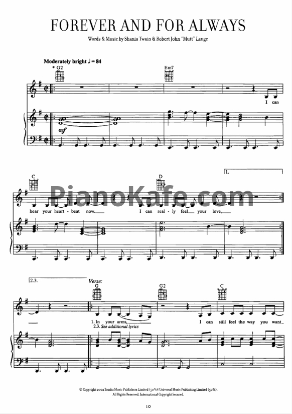 Ноты Shania Twain - Greatest hits (Книга нот) - PianoKafe.com