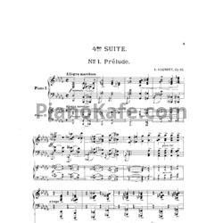 Ноты Антон Аренский - Сюита №4 (Op. 62) - предпросмотр