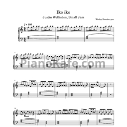 Ноты Justin Wellington feat. Small Jam - Iko Iko (My Bestie)