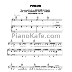 Ноты Beyonce - Poison (2)