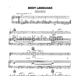 Ноты Queen - Body language - предпросмотр