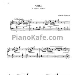 Ноты William Gillock - Ariel (A forest sprite) - предпросмотр