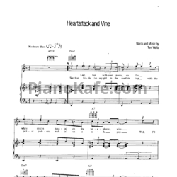Ноты Tom Waits - Heartattack and vine - предпросмотр