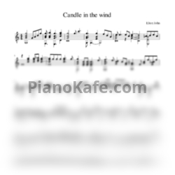 Ноты Elton John - Candle in the wind (гитара) - предпросмотр