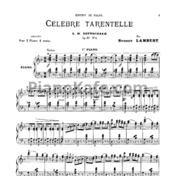 Ноты Луи Моро Готшалк - Grande tarantelle (Op. 67) - предпросмотр