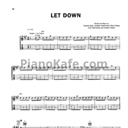 Ноты Radiohead - Let down - предпросмотр