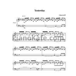 Ноты Leona Lewis - Yesterday - предпросмотр