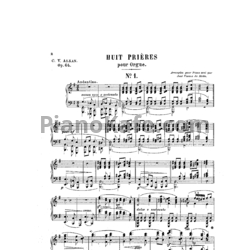 Ноты Шарль Алькан - Тринадцать пьес для органа (Op. 64, клавир) - предпросмотр