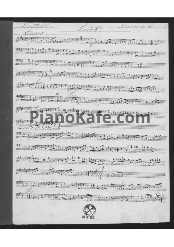 Ноты Франсуа Девьен - 6 дуэтов для флейты (Op. 32) - PianoKafe.com