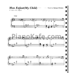 Ноты George Winston - Mon enfant (My child)