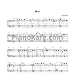 Ноты Taylor Swift - Hoax