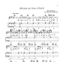 Ноты Enya - Deora ar mo chroi - предпросмотр