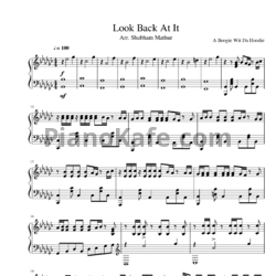 Ноты A Boogie Wit Da Hoodie - Look back at it - предпросмотр