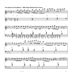 Ноты Tom Swoon, Paris & Simo - Wait - предпросмотр