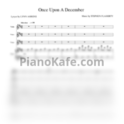 Ноты Stephen Flaherty - Once upon a december (Версия 2) - предпросмотр