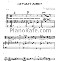 Ноты R. Kelly - The worlds greatest - предпросмотр