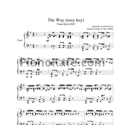 Ноты Ariana Grande ft. Mac Miller - The Way - предпросмотр