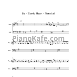 Ноты Sia ft. The Weeknd & Diplo - Elastic heart (Версия 2) - предпросмотр