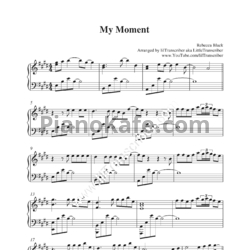 Ноты Rebecca Black - My moment - предпросмотр
