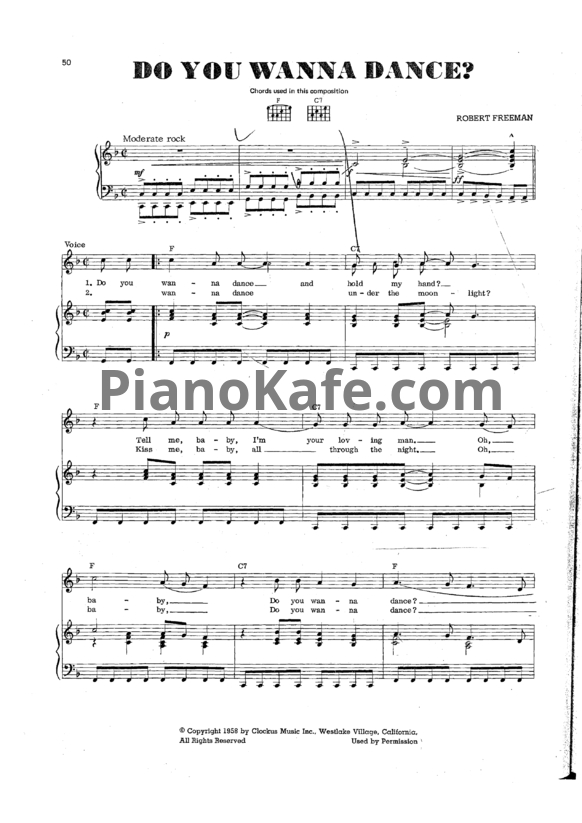 Ноты The Beach Boys - Do you wanna dance? - PianoKafe.com