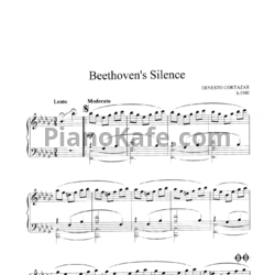 Ноты Ernesto Cortazar - Bethoven's silence (Книга нот) - предпросмотр