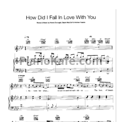 Ноты Backstreet Boys - How did I fall in love with you - предпросмотр