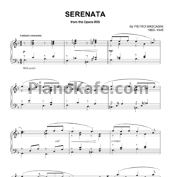 Ноты Pietro Mascagni - Serenata