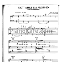 Ноты Barbra Streisand - Not While I’m Around - предпросмотр