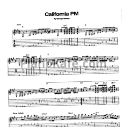 Ноты George Benson - California PM - предпросмотр