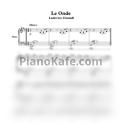 Ноты Ludovico Einaudi - Le onde (Версия 2) - предпросмотр