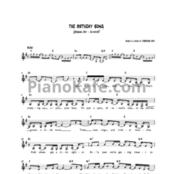 Ноты Corrinne May - Birthday song - предпросмотр