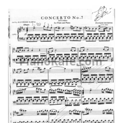 Ноты Франсуа Девьен - Концерт для флейты с оркестром №7 ми минор - предпросмотр