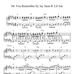 Ноты Jay Sean ft. Sean Paul, Lil Jon - Do you remember - предпросмотр