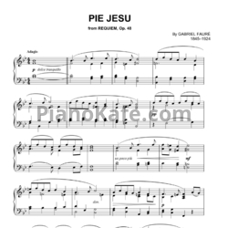 Ноты Gabriel Faure - Pie jesu (Op. 48) - предпросмотр