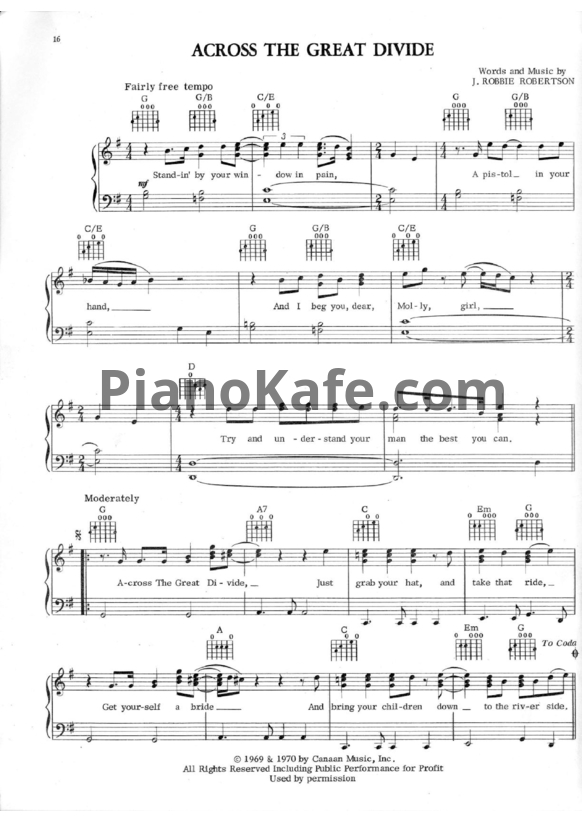 Ноты The Band - Music from big pink (Книга нот) - PianoKafe.com