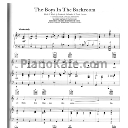 Ноты Marlene Dietrich - The boys in the backroom - предпросмотр