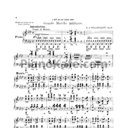 Ноты Герман Волленгаупт - Grande marche militaire (Соч. 31) - предпросмотр