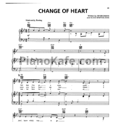 Ноты Jim Brickman - Change of heart - предпросмотр