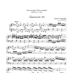Ноты Д. Скарлатти - Соната K23 - предпросмотр