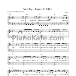 Ноты Jessie J feat. B.O.B. - Price tag - предпросмотр