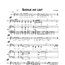 Ноты Joni Mitchell - Shadows and light - предпросмотр