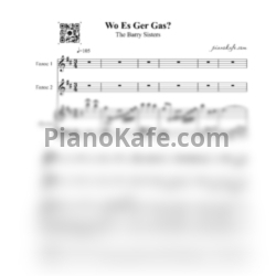 Ноты The Barry Sisters - Wo Es Ger Gas?