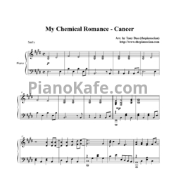 Ноты My Chemical Romance - Cancer (Версия 2) - предпросмотр