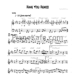 Ноты Pat Metheny - Have you heard