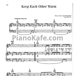 Ноты Barry Manilow - Keep each other warm - предпросмотр