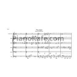 Ноты Celine Dion & Andrea Bocelli - The prayer (Партитура) - предпросмотр