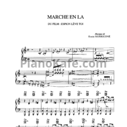 Ноты Ennio Morricone - Marche en la - предпросмотр