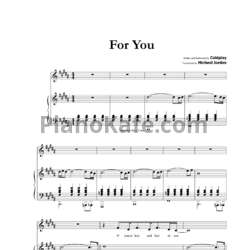 Ноты Coldplay - Fix you (Transcribed by Michael Jordan) - предпросмотр