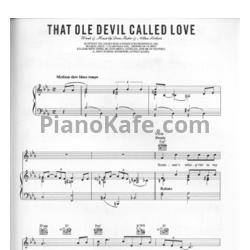 Ноты Billie Holiday - That ole devil called love - предпросмотр