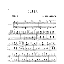 Ноты Л. Гоббартс - Клара. Вальс для фортепиано (Op. 18) - предпросмотр